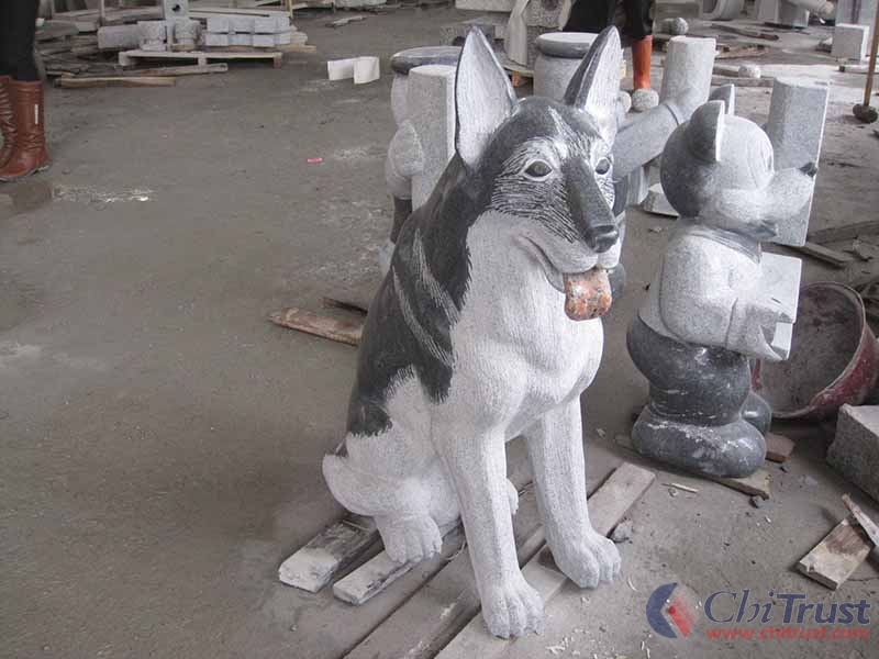 Dog Stone figure